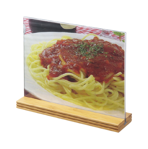 竹製桌立菜單(橫式L)
